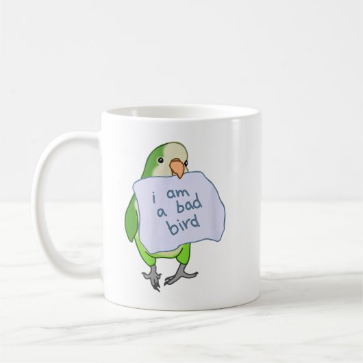 Ik ben een slechte vogel. koffiemok (Links)