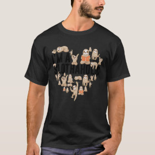 Ik Ben Een Slotholische Luiaard Hart Grappige Luia T-shirt