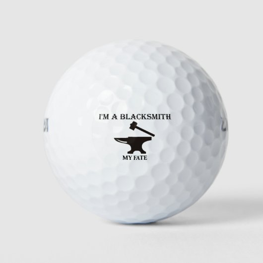 Ik ben een smid met mijn lot. golfballen (Voorkant)