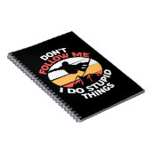 Ik ben een Snowboarder die me niet volgt Notitieboek (Rechterzijde)