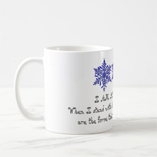Ik ben een Snowflake keramische Mok (Links)