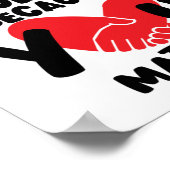 Ik ben een sociaal werker... die je aanpast. poster (Hoek)