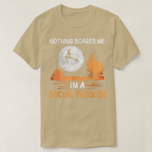 Ik ben een sociaal werker die niets om me geeft. t-shirt (Design voorkant)