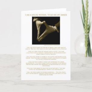 Ik ben een sociaal werker, dit zijn mijn handen! kaart