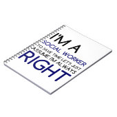 IK BEN EEN SOCIALE WERKNEMER NOTITIEBOEK (Linkerzijde)