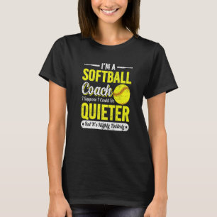 Ik ben een Softball Softball Trainers Quotes T-shirt