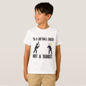 Ik ben een Softll-coach, geen doelwit, grappige So T-shirt (Voorkant volledig)