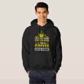 Ik ben een software engineer. Ik verander koffie i Hoodie (Voorkant volledig)