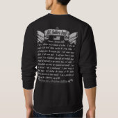 Ik ben een soldaat van Mannen Black Sweatshirt (Achterkant)