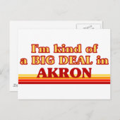 Ik ben een soort BIG DEAL in Akron Briefkaart (Voorkant / Achterkant)