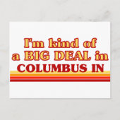 Ik ben een soort BIG DEAL in Columbus Briefkaart (Voorkant)