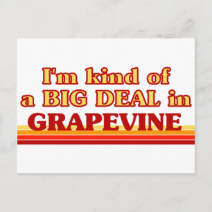 Ik ben een soort BIG DEAL in Grapevine Briefkaart