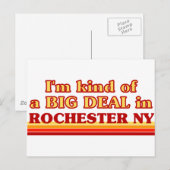 Ik ben een soort BIG DEAL in Rochester Briefkaart (Voorkant / Achterkant)
