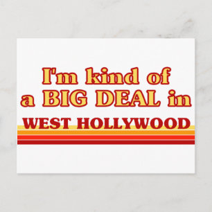 Ik ben een soort BIG DEAL in West Hollywood Briefkaart