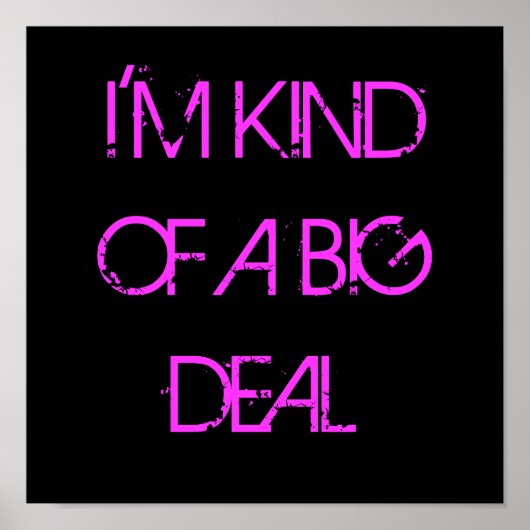 Ik ben een soort Big Deal Poster (Voorkant)