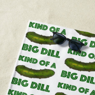 Ik ben een soort Big Dill (Deal) Green Sour Pickle Strandlaken