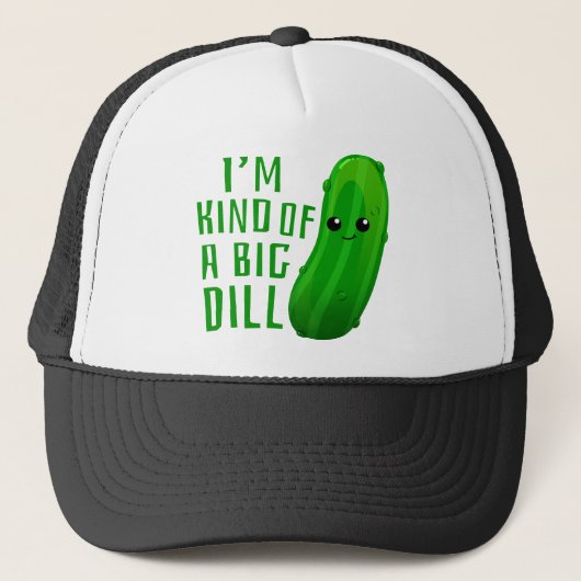Ik ben een soort Big Dill Deal Pickle Trucker Pet (Voorkant)