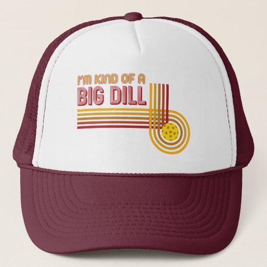 "Ik ben een soort Big Dill" Pickleball-Pet Trucker Pet (Voorkant)