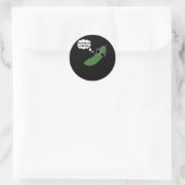 Ik ben een soort grote dill grappige pickle ronde sticker (Tas)