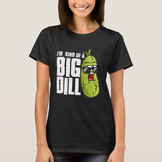 Ik ben een soort grote Dill Pickle zonnebril Vegan T-shirt (Voorkant)