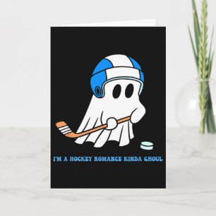Ik ben een soort hockeyromance-spook Halloween-ver Kaart