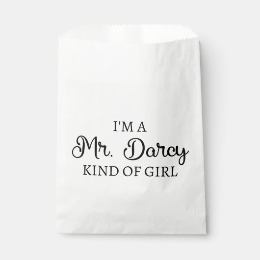 Ik ben een soort meisje van Mr Darcy. Bedankzakje (Voorkant)