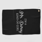 Ik ben een soort meisje van Mr Darcy. Golfhanddoek (Horizontaal)