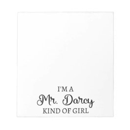 Ik ben een soort meisje van Mr Darcy. Notitieblok