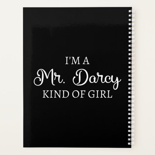 Ik ben een soort meisje van Mr Darcy. Planner (Achterkant)