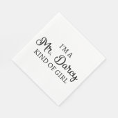 Ik ben een soort meisje van Mr Darcy. Servet (Hoek)