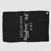 Ik ben een soort meisje van Mr Knachtley. Golfhanddoek (Horizontaal)