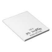 Ik ben een soort meisje van Mr Knachtley. Notitieblok (Schuin)