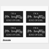 Ik ben een soort meisje van Mr Knachtley. Rechthoekige Sticker (Vel)