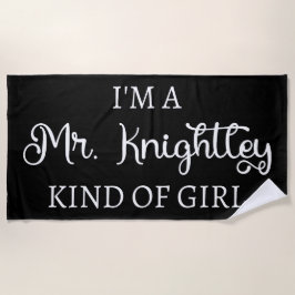 Ik ben een soort meisje van Mr Knachtley. Strandlaken