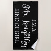 Ik ben een soort meisje van Mr Knachtley. Strandlaken (Voorkant)