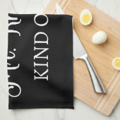 Ik ben een soort meisje van Mr Knachtley. Theedoek (Quarter Fold)