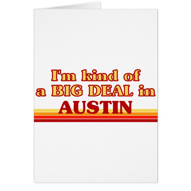 Ik ben een soort van BIG DEAL in Austin (Voorkant)