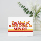 Ik ben een soort van BIG DEAL in Minot Briefkaart (Staand voorkant)
