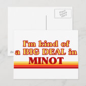 Ik ben een soort van BIG DEAL in Minot Briefkaart (Voorkant / Achterkant)