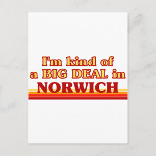 Ik ben een soort van BIG DEAL in Norwich Briefkaart