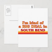 Ik ben een soort van BIG DEAL in South Bend Briefkaart (Voorkant / Achterkant)