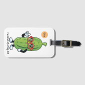 Ik ben een soort van grote dille | augurk met zonn bagagelabel (Voorkant (horizontaal))