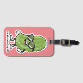 Ik ben een soort van grote dille | augurk met zonn bagagelabel (Voorkant (horizontaal))