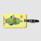 Ik ben een soort van grote dille | augurk met zonn bagagelabel (Voorkant (horizontaal))