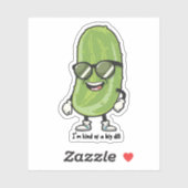 Ik ben een soort van grote dille | augurk met zonn sticker (Vel)