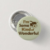 Ik ben een soort van prachtige flair ronde button 3,2 cm (Voorkant /achterkant)