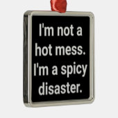 *IK BEN EEN SPICIËLE RAMP* KUT EN FUNNY METALEN ORNAMENT (Rechts)