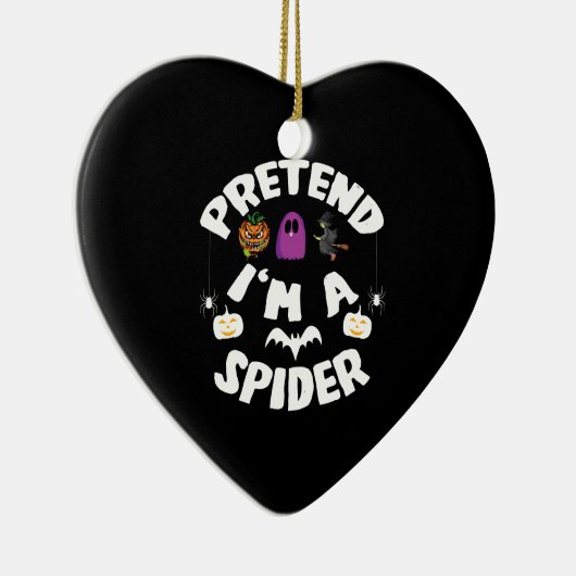 Ik ben een Spider Funny Halloween Costume Gift. Keramisch Ornament (Rechts)