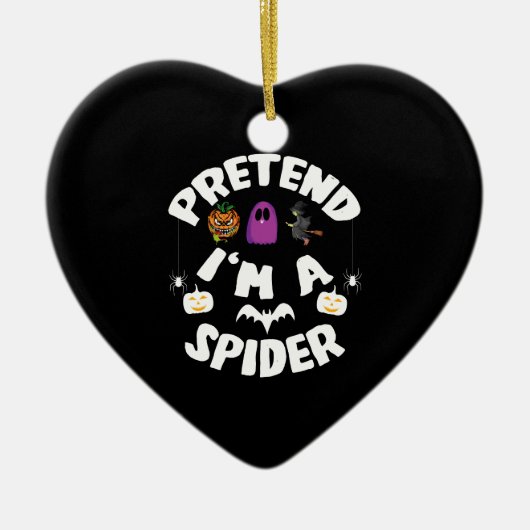 Ik ben een Spider Funny Halloween Costume Gift. Keramisch Ornament (Voorkant)