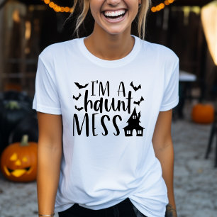 Ik ben een spookrijke rotzooi grappige vrouwen Hal T-shirt